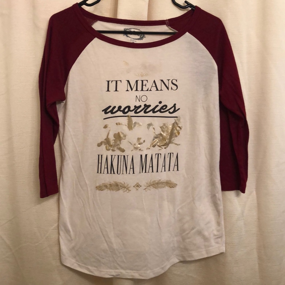Hakuna matata baseball tee